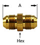 Straight Tube Union 37deg Diagram